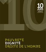 Couverture Rapport Pauvret� - Dignit� - Droits de l'homme